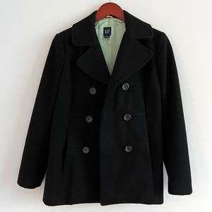 Gap Wool Peacoat in Black